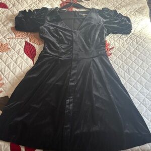 Karl Lagerfeld Black Velvet Dress